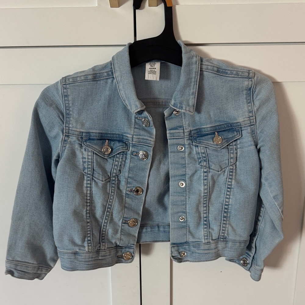 Light Blue Denim Kids Jacket